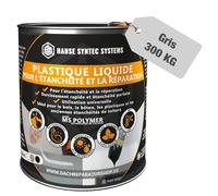 Membrane d'Étanchéité - Joint exterieur et interieur - Colle Étanche pour Fissures & Fuites - Directe Sans Primaire - Tous Matériaux - MS Polymère (Gris, 300g)