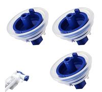 Membrane d'étanchéité pour soupapes de remplissage de toilettes de rechange, joint d'étanchéité en silicone pour Geberit Impuls 380 ou 360, pièces de rechange pour chasse d'eau Geberit (3 pièces)