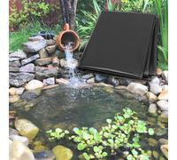 Membrane flexible en polyéthylène haute densité noire pour bassin Koi - Caractéristiques : 0,12 mm d'épaisseur - 2 x 9 m 4 x 10 m 7 x 7 m 9 x 15 m - Couverture de réservoir 10 x 1