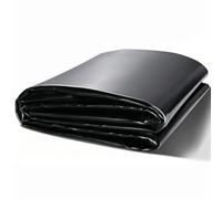 Membrane noire de revêtement d'étang de 0,13 mm pour sources chaudes d'hôtel, feuilles de plastique en polyéthylène résistantes aux UV pour étangs de canard, jardins d'eau, pergola végétale(2x5m)
