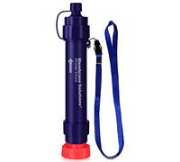 Membrane Solutions Paille Filtrante Survie WS02, amovible 4-étapes 0,1-micron filtre à eau camping, 5.000L purificateur d'eau équipement de survie pour la randonnée voyages et d'urgence, 1 pack