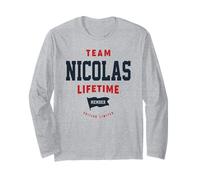 Membre à Vie de l'équipe Nicolas Funny Name Nicolas Manche Longue