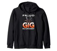Membre Fier de l'Économie des Gigs Indépendant Sweat à Capuche