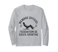 Membre Officiel de la fédération de Sieste Sportive Humour Manche Longue