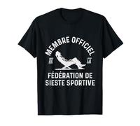 Membre Officiel de la fédération de Sieste Sportive Humour T-Shirt