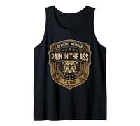 Membre Officiel Pain in The Ass Club Bulldog Vintage Débardeur