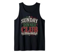 Membres du Club du dîner du Dimanche Depuis la Naissance Cuisine familiale Italienne Débardeur