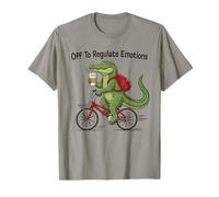 Mème Amusant Alligator on Bicycle Off to Regulation Emotions T-Shirt