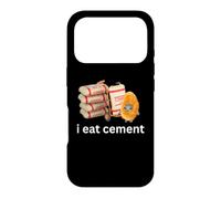 Mème Amusant de Chat maudit Qui pleure avec I Eat Cement Coque pour iPhone 17 Pro