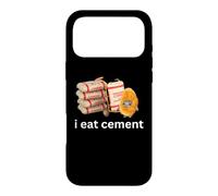 Mème Amusant de Chat maudit Qui pleure avec I Eat Cement Coque pour iPhone 17 Pro Max