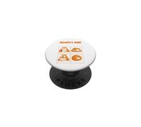 Mème Amusant sur la beauté et l'obésité d'un Chat Paresseux PopSockets PopGrip Adhésif