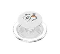 Mème Animalier Amusant dessiné à la Main par Capybara Behave No PopSockets PopGrip pour MagSafe