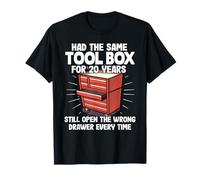 Même boîte à Outils Depuis 20 Ans pour mécanicien Amusant T-Shirt