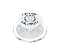 Meme Brainrot de l'Université Alpha Wolf Alpha Wolf PopSockets PopGrip pour MagSafe