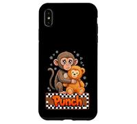 Mème câlin Mignon bébé Singe nommé Punch Peluche câlin Coque pour iPhone XS Max