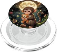 Mème câlin Mignon bébé Singe nommé Punch Peluche câlin PopSockets PopGrip pour MagSafe