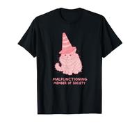 Mème Chat Drôle Introverti Autiste Neurospicy Neurodivergent T-Shirt