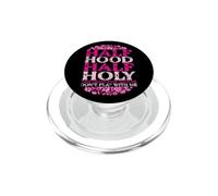 Mème chrétien drôle : « Half Hood Holy Pray Don't Play » PopSockets PopGrip pour MagSafe