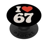 Meme Classic 67 - J'adore Six Seven PopSockets PopGrip Adhésif