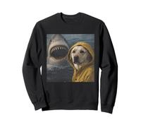 Meme d'attaque de Requin et Chien Labrador drôle, Vintage Sweatshirt