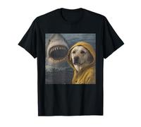 Meme d'attaque de Requin et Chien Labrador drôle, Vintage T-Shirt
