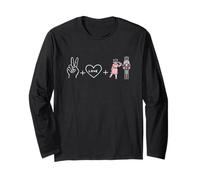 Mème de Ballet de Noël Amusant Peace, Love + Nutcracker Squad Manche Longue