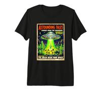 Mème de Bande dessinée de Science-Fiction Vintage Astounding Tales T-Shirt Haut de Gamme