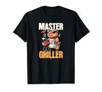 Meme de Barbecue Amusant Capybara Master Griller pour Papas Grill Pro T-Shirt Graphique avec Valeur