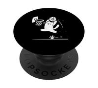 Mème de Basket-Ball Funny Cat Slam Dunk Retro Sports PopSockets PopGrip Adhésif