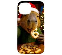 Meme de Biscuits de Noël ironique Funny 67 Capybara Six Seven Coque pour iPhone 15