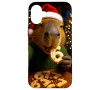 Meme de Biscuits de Noël ironique Funny 67 Capybara Six Seven Coque pour iPhone 16 Plus