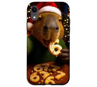 Meme de Biscuits de Noël ironique Funny 67 Capybara Six Seven Coque pour iPhone XR