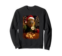 Meme de Biscuits de Noël ironique Funny 67 Capybara Six Seven Sweatshirt
