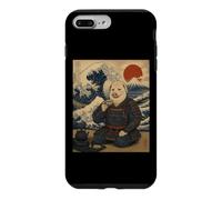 Meme de cérémonie du thé Ukiyo-e, Guerrier Japonais John Pork Samurai Coque pour iPhone 7 Plus/8 Plus