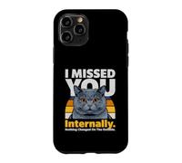 Mème de Chat drôle en Interne : « Je t'ai manqué » Coque pour iPhone 11 Pro