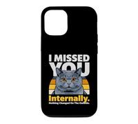 Mème de Chat drôle en Interne : « Je t'ai manqué » Coque pour iPhone 12/12 Pro