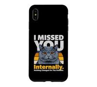 Mème de Chat drôle en Interne : « Je t'ai manqué » Coque pour iPhone XS Max