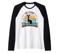 Mème de Chat Noir drôle Devient ingouvernable, Faites ce Que Manche Raglan