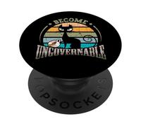 Mème de Chat Noir drôle Devient ingouvernable, Faites ce Que PopSockets PopGrip Adhésif
