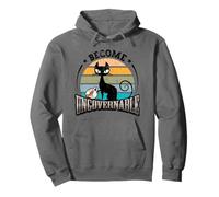 Mème de Chat Noir drôle Devient ingouvernable, Faites ce Que Sweat à Capuche