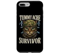 Mème de chat survivant aux maux de ventre avec inscription amusante Coque pour iPhone 7 Plus/8 Plus