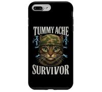 Mème de chat survivant aux maux de ventre avec inscription amusante Coque pour iPhone 7 Plus/8 Plus