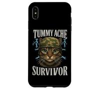 Mème de chat survivant aux maux de ventre avec inscription amusante Coque pour iPhone XS Max