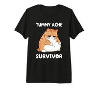 Mème de Chat Survivor Ache Funny Cat Mal T-Shirt Haut de Gamme