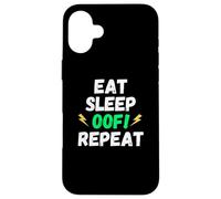 Mème de fête d'anniversaire Amusant Eat Sleep OOF Repeat pour Joueur vidéo Coque pour iPhone 16 Plus