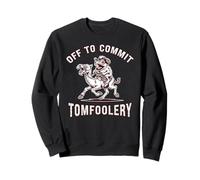 Mème de Grenouille de Cow-Boy Amusant Off to Commit Sweatshirt