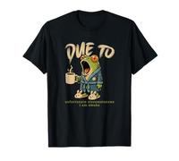 Mème de Grenouille I'm Awake with Coffee Relatable Work Day Frog Meme T-Shirt