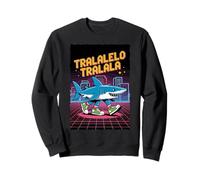Meme de joueur italien amusant Tralalelo Tralala 8 Bit Shark Kids Sweatshirt