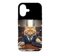 Meme de Justice drôle d'étudiant en Droit au Tribunal Cat Lawyer Coque pour iPhone 17