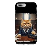 Meme de Justice drôle d'étudiant en Droit au Tribunal Cat Lawyer Coque pour iPhone 7 Plus/8 Plus